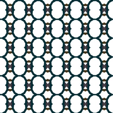 Geometrik süslemeli vektör deseni. Kusursuz tasarım dokusu 