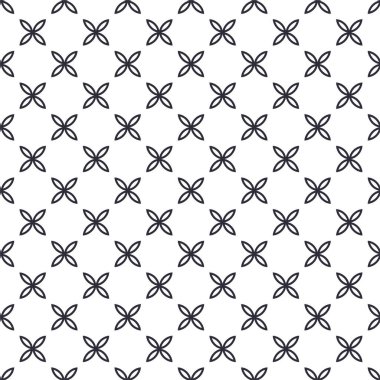 Geometrik süslemeli vektör deseni. Kusursuz tasarım dokusu 