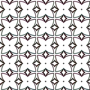 Geometrik süslemeli vektör deseni. Kusursuz tasarım dokusu 