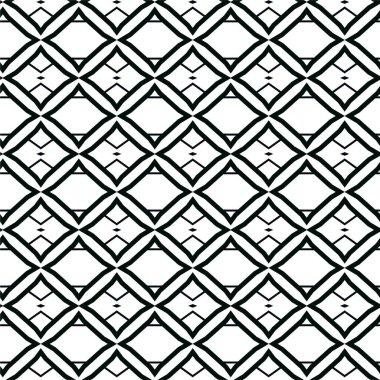 Geometrik süslemeli vektör deseni. Kusursuz tasarım dokusu 