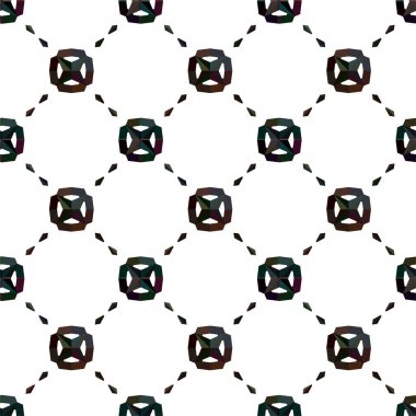 Geometrik süslemeli vektör deseni. Kusursuz tasarım dokusu 