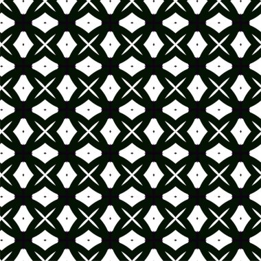 Geometrik süslemeli vektör deseni. Kusursuz tasarım dokusu 
