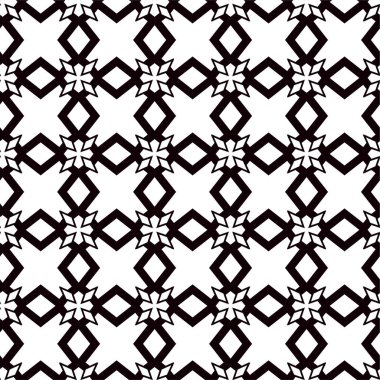 Geometrik süslemeli vektör deseni. Kusursuz tasarım dokusu 