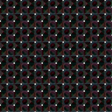 Geometrik süslemeli vektör deseni. Kusursuz tasarım dokusu 