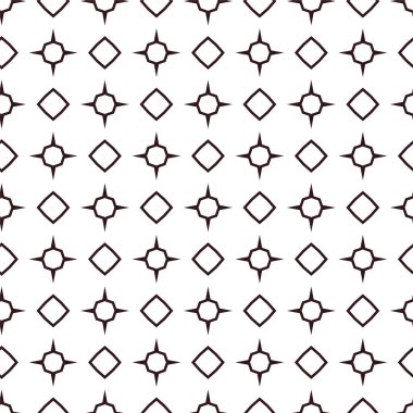 Geometrik süslemeli vektör deseni. Kusursuz tasarım dokusu 