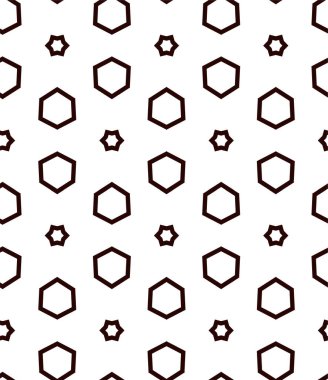 Geometrik süslemeli vektör deseni. Kusursuz tasarım dokusu 
