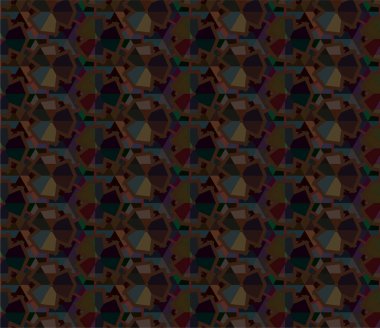 Geometrik süslemeli vektör deseni. Kusursuz tasarım dokusu 