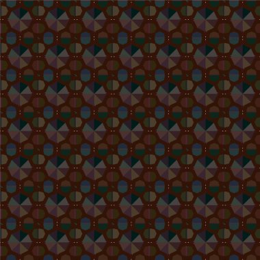 Geometrik süslemeli vektör deseni. Kusursuz tasarım dokusu 