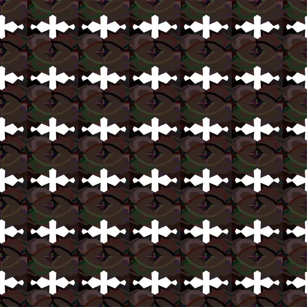 Geometrik süslemeli vektör deseni. Kusursuz tasarım dokusu 