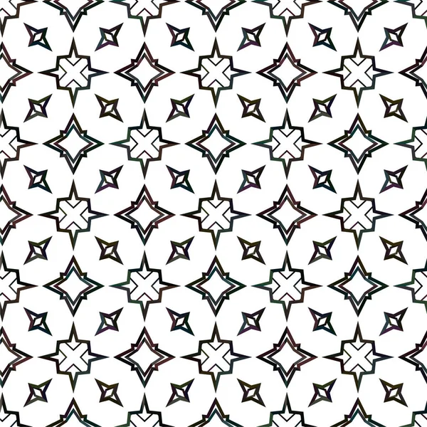 Motif Ornemental Géométrique Abstrait Sans Couture Fond Design Illustration Vectorielle — Image vectorielle