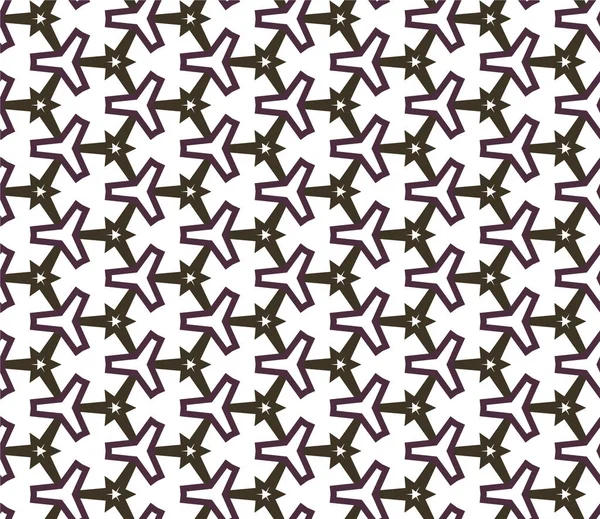 Geometrik süslemeli vektör deseni. Kusursuz tasarım dokusu 