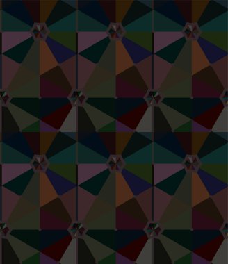 Geometrik süslemeli vektör deseni. Kusursuz tasarım dokusu 