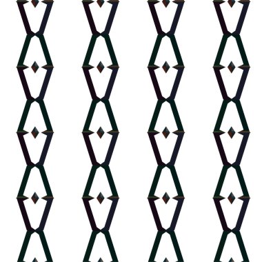 Geometrik süslemeli vektör deseni. Kusursuz tasarım dokusu 