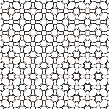 Geometrik süslemeli vektör deseni. Kusursuz tasarım dokusu 