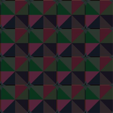 Geometrik süslemeli vektör deseni. Kusursuz tasarım dokusu 