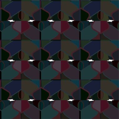 Soyut geometrik süslemesiz desen. tasarım arkaplanı, vektör illüstrasyonu