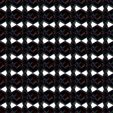 Geometrik süslemeli vektör deseni. Kusursuz tasarım dokusu 