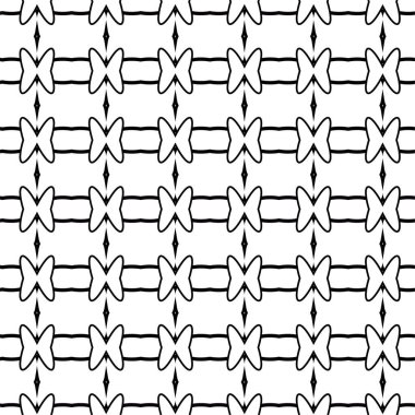 Geometrik süslemeli vektör deseni. Kusursuz tasarım dokusu 