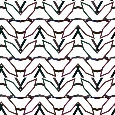 Geometrik süslemeli vektör deseni. Kusursuz tasarım dokusu 