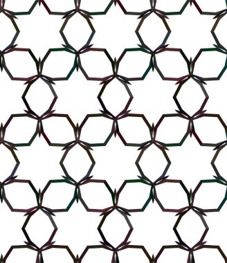 Geometrik süslemeli vektör deseni. Kusursuz tasarım dokusu 