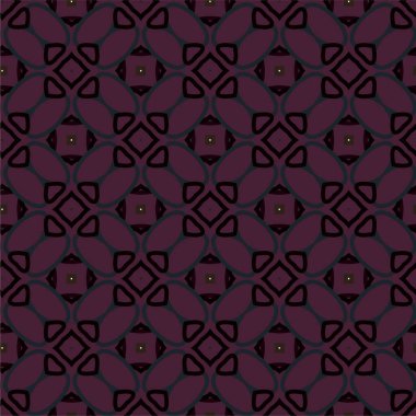 Geometrik süslemeli vektör deseni. Kusursuz tasarım dokusu 