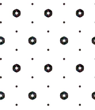 Geometrik süslemeli vektör deseni. Kusursuz tasarım dokusu 