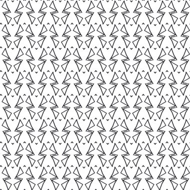 Geometrik süslemeli vektör deseni. Kusursuz tasarım dokusu 