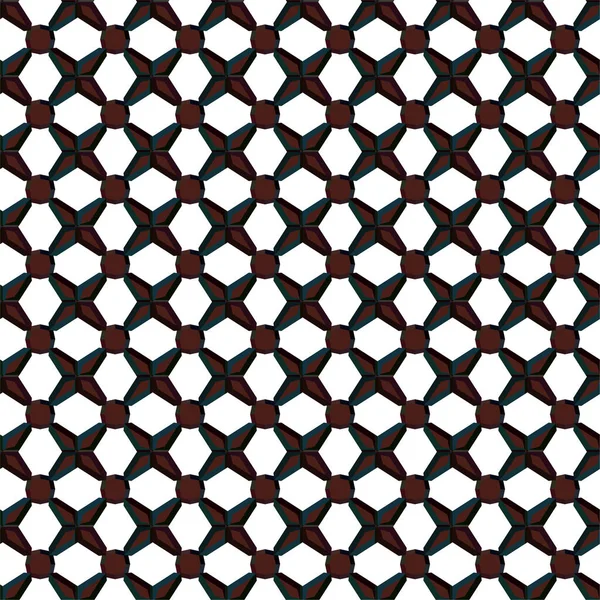 Geometrisches Ornamentales Vektormuster Nahtlose Design Textur — Stockvektor