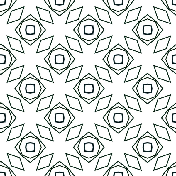 Abstracto Geométrico Ornamental Patrón Sin Costura Fondo Diseño Ilustración Vectorial — Vector de stock