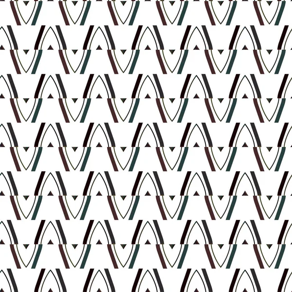 Abstrakte Geometrische Ornamentale Nahtlose Muster Design Hintergrund Vektorillustration — Stockvektor