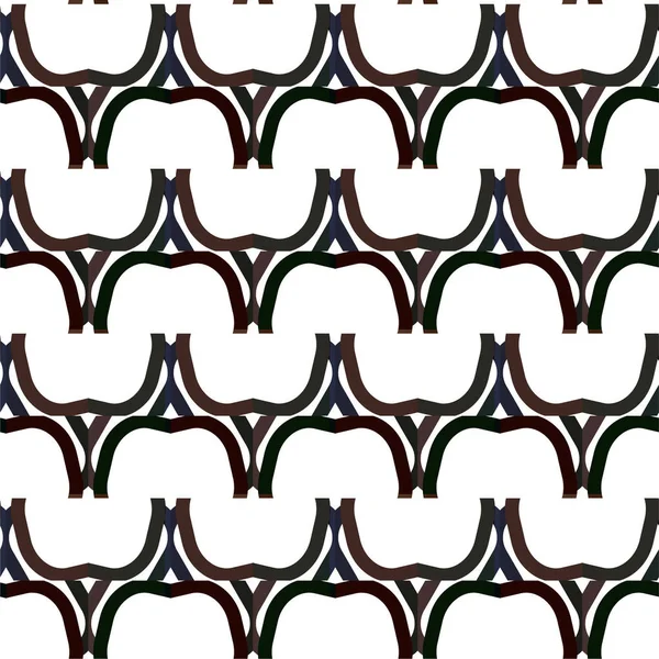 Geometrisches Ornamentales Vektormuster Nahtlose Design Textur — Stockvektor