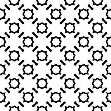 Geometrik süslemeli vektör deseni. Kusursuz tasarım dokusu 