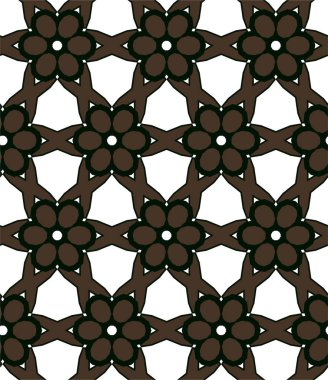 Geometrik süslemeli vektör deseni. Kusursuz tasarım dokusu 