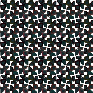 Geometrik süslemeli vektör deseni. Kusursuz tasarım dokusu 