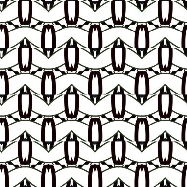 Geometrik süslemeli vektör deseni. Kusursuz tasarım dokusu 