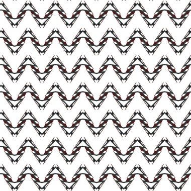 Geometrik süslemeli vektör deseni. Kusursuz tasarım dokusu 