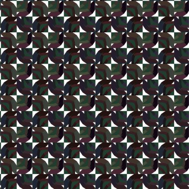 Geometrik süslemeli vektör deseni. Kusursuz tasarım dokusu 