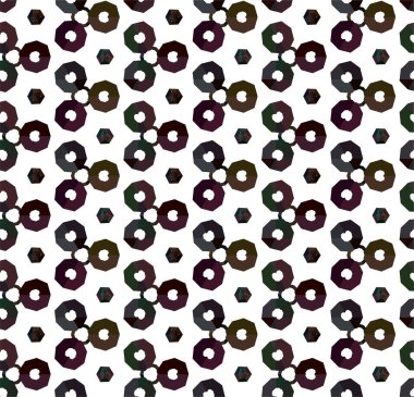 Geometrik süslemeli vektör deseni. Kusursuz tasarım dokusu 