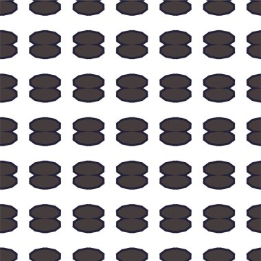 Geometrik süslemeli vektör deseni. Kusursuz tasarım dokusu 