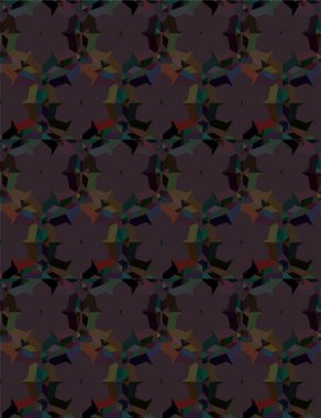 Geometrik süslemeli vektör deseni. Kusursuz tasarım dokusu 