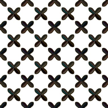 Geometrik süslemeli vektör deseni. Kusursuz tasarım dokusu 