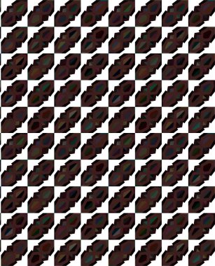 Geometrik süslemeli vektör deseni. Kusursuz tasarım dokusu 