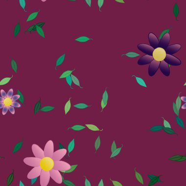 Çiçeksiz arka plan, vektör illüstrasyonu