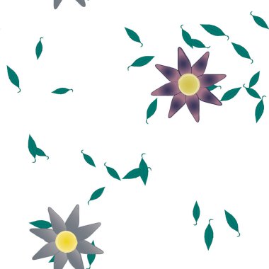 Çiçeksiz arka plan, vektör illüstrasyonu