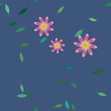 Çiçeksiz arka plan, vektör illüstrasyonu