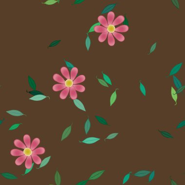 Çiçeksiz arka plan, vektör illüstrasyonu