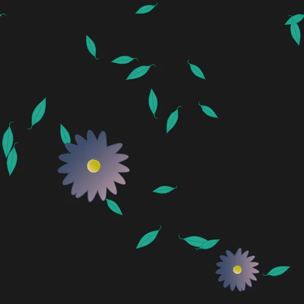 Hermoso Fondo Sin Costura Floral Ilustración Vectores — Vector de stock