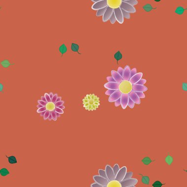 Çiçeksiz arka plan, vektör illüstrasyonu