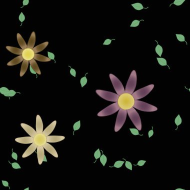 Çiçeksiz arka plan, vektör illüstrasyonu