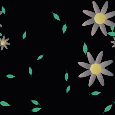 Çiçeksiz arka plan, vektör illüstrasyonu